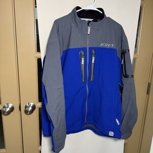 Kim Men's 2XL Blue Grey Inversion Jacket Wind Stopper Softshell Winter Coat